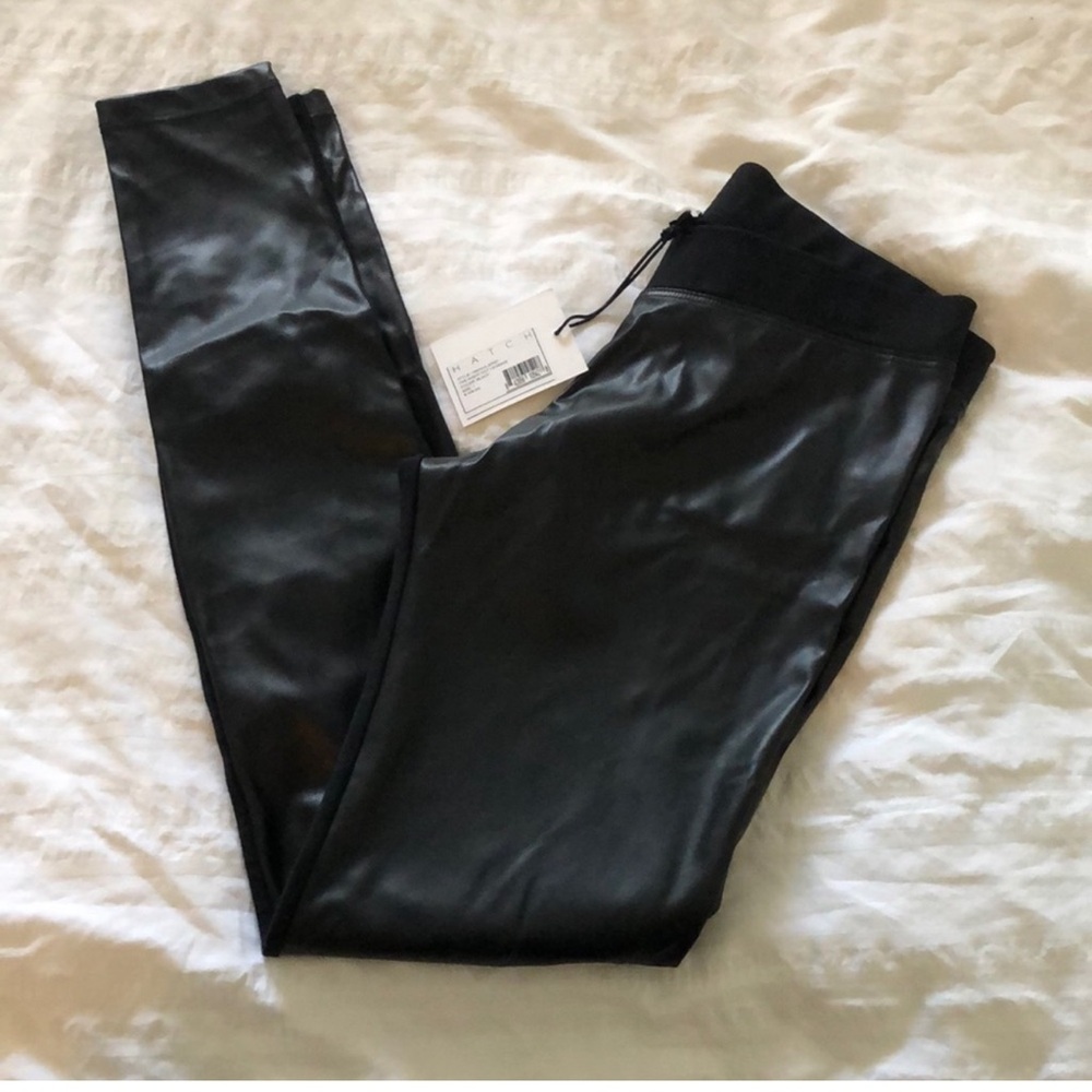 Hatch Collection Faux Leather Tights